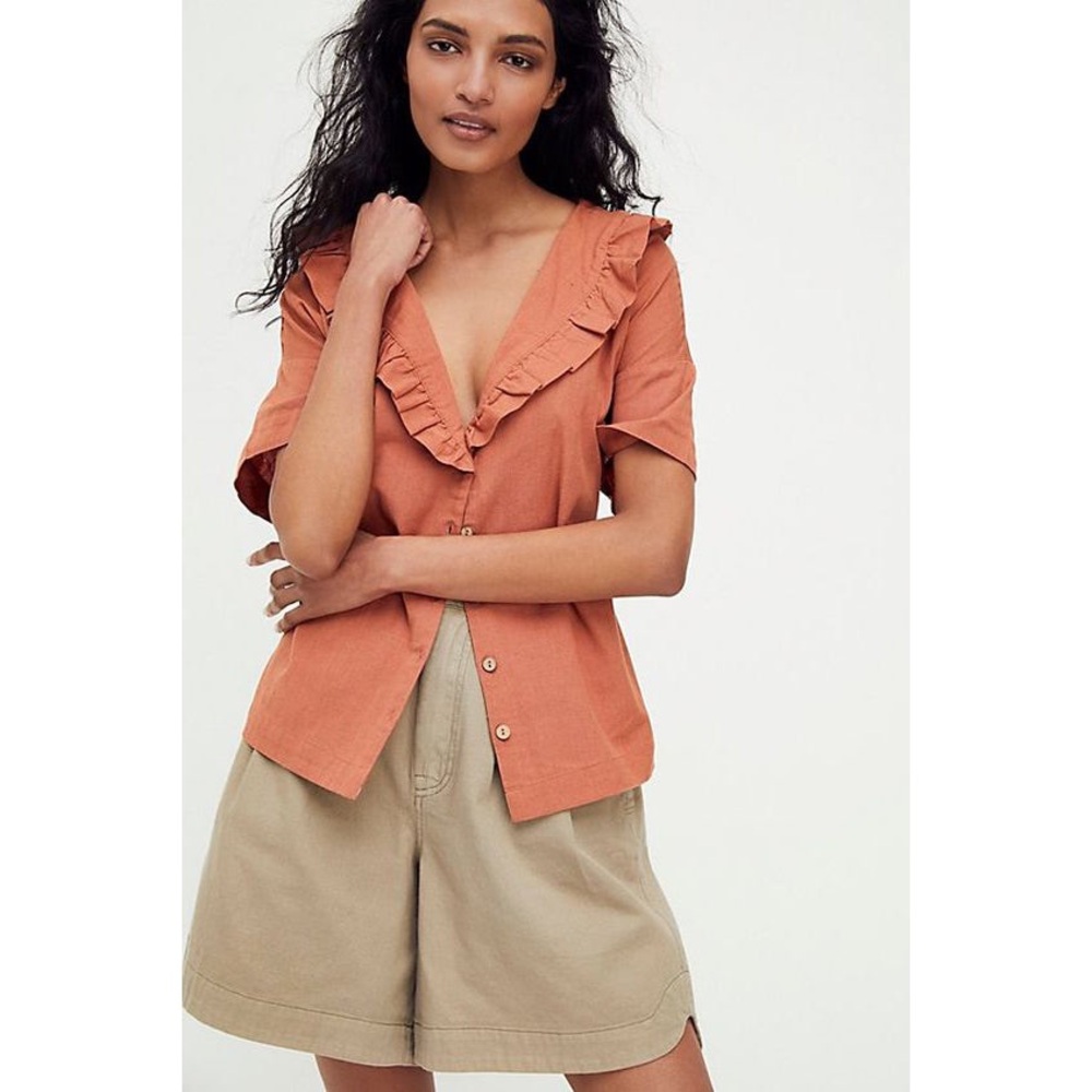 Free People Endless Summer The Simple Pleasures‎ Shirt Top Size M - Picture 2 of 10